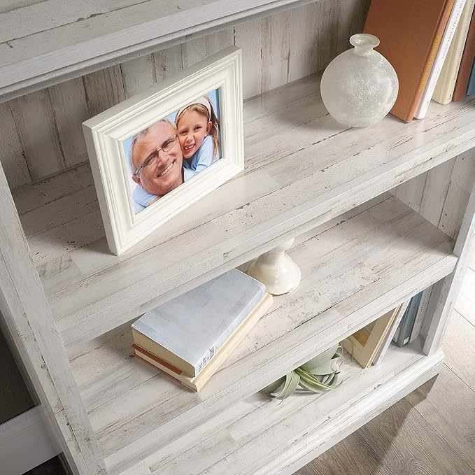 Sauder 3 Tier Book Shelf Wooden Bookcase Multipurpose Bookshelf - Image 9
