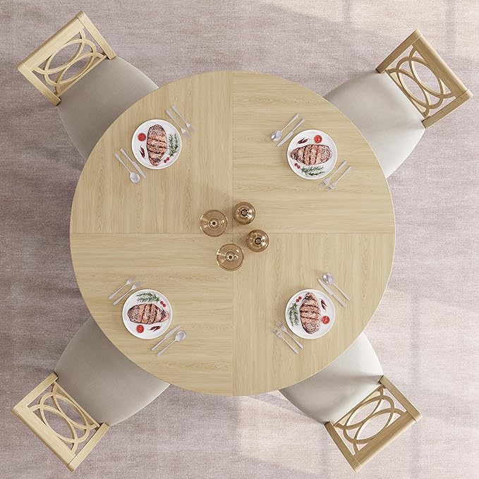 GAOMON 47 Inch Round Dining Table - Image 7