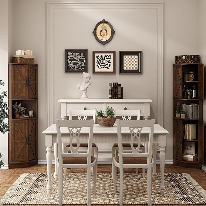 Vabches 64.8" Tall Farmhouse Corner Cabinet - Image 7