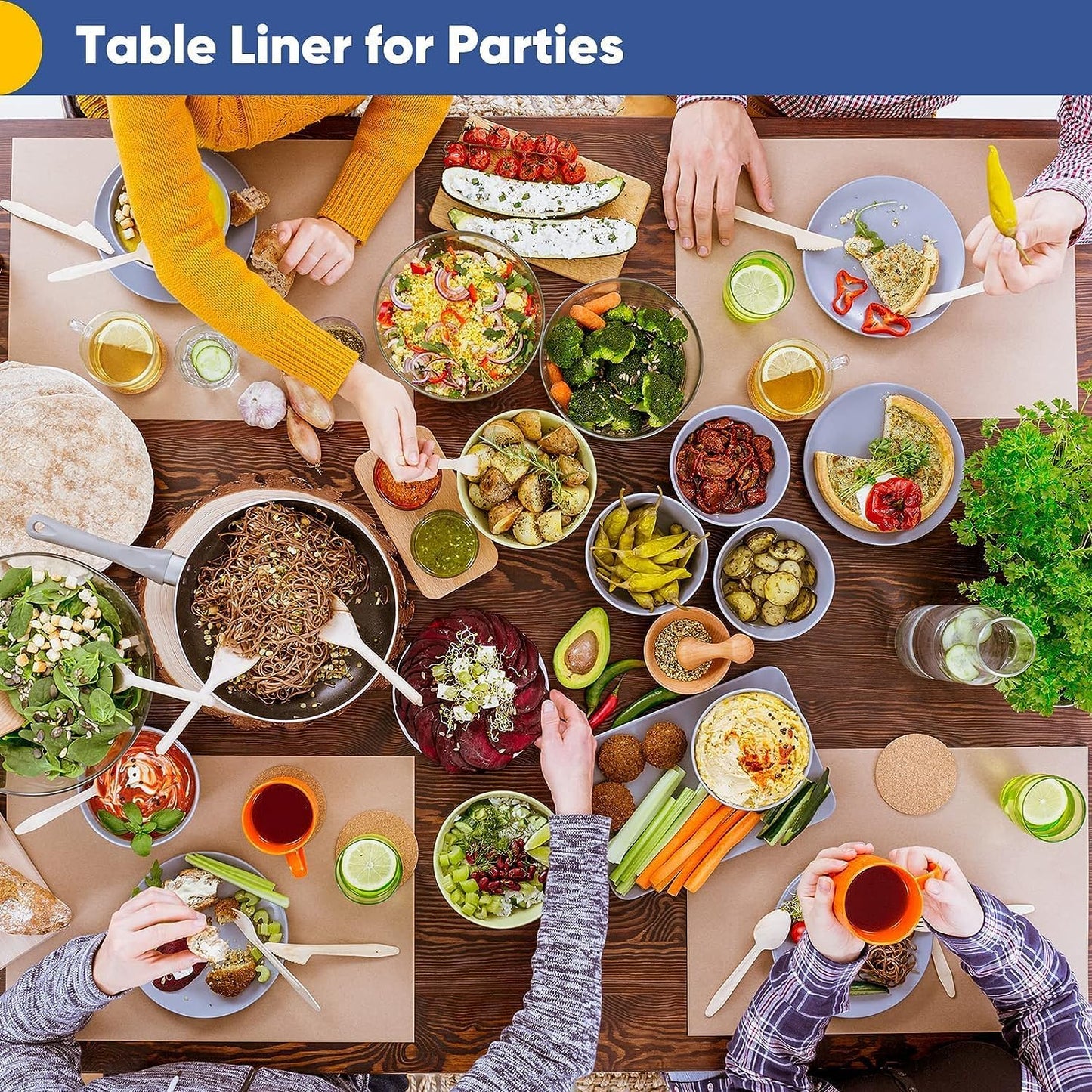 Vanhench 48"x 2400" (200') Brown Jumbo Roll Wrapping Paper, Kraft Craft Paper Roll for Bulletin Board Kids Arts Crafts Packing Shipping Poster Construction, Christmas Wrapping Paper