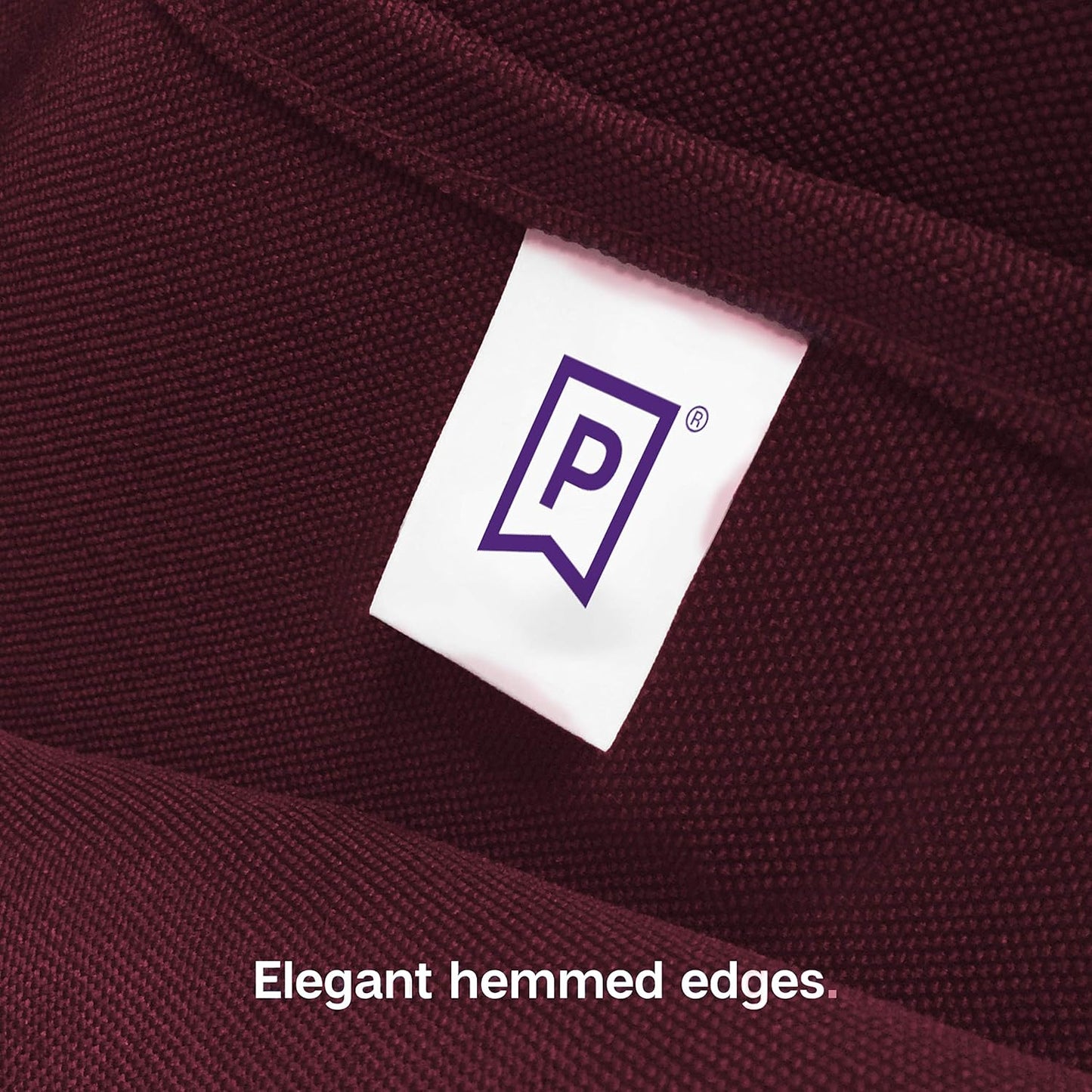 Gee Di Moda Square Tablecloth - 70 x 70 Inch Burgundy Table Cloth for Medium Square or Round Tables - Heavy Duty Washable Fabric - for Buffet Table, Holiday Party, Dinner, Wedding & Baby Shower