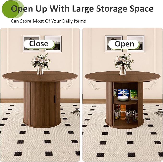 Wildhome Extendable Round Dining Table - Image 9