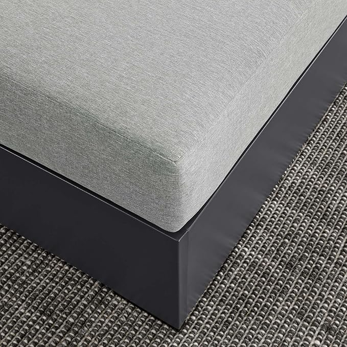 Modway Tahoe Aluminum Ottoman Gray - Image 8