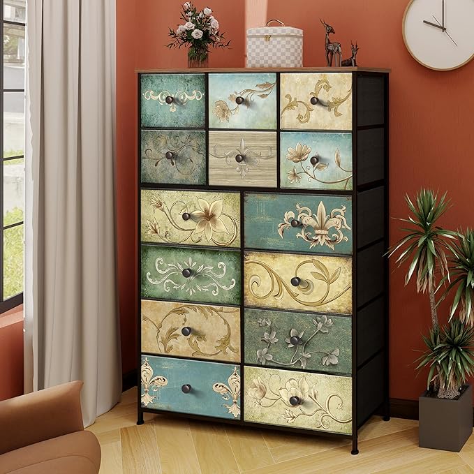 Tohomeor Dresser with Drawers for Bedroom Chest of Drawers Fabric Dresser for - Image 8