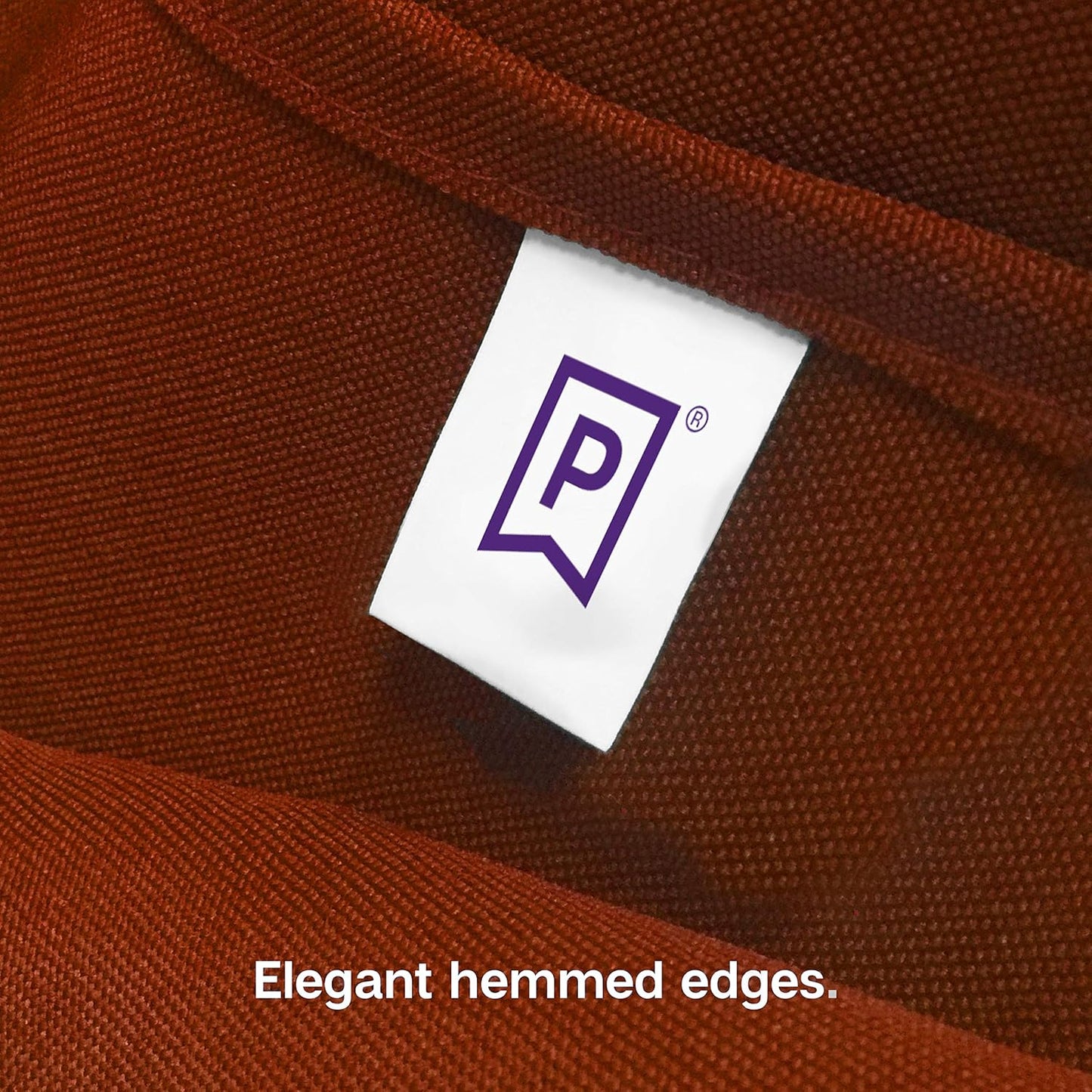 Gee Di Moda Square Tablecloth - 52 x 52 Inch Burnt Orange Table Cloth for Small Square or Round Tables - Heavy Duty Washable Fabric - for Buffet Table, Holiday Party, Dinner, Wedding & Baby Shower