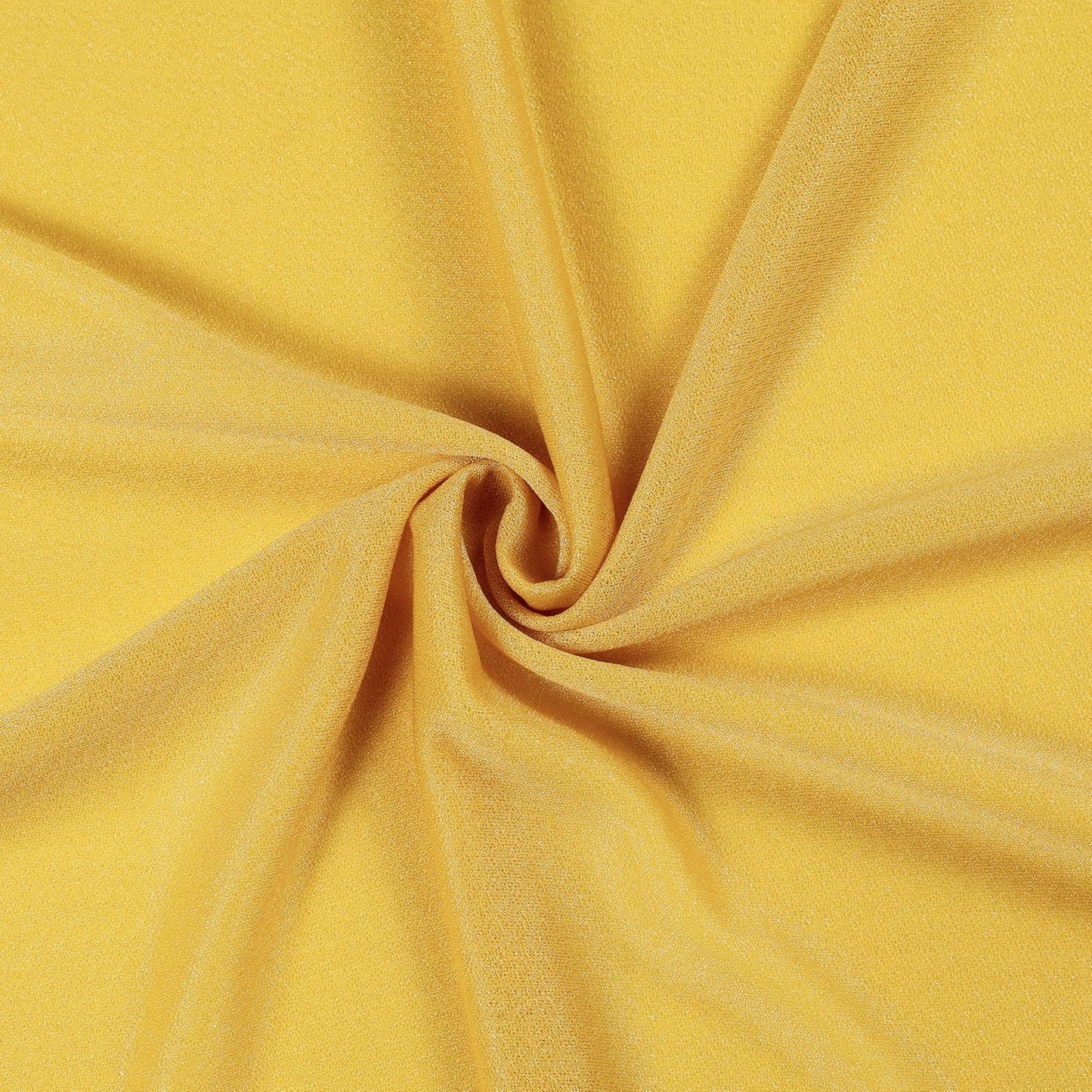 VDS Pack of 2 Panel (30 Inch X 100 Feet) Wedding Arch Draping Fabric Sheer Chiffon Fabric Drapery for Wedding Ceremony Reception Swag Backdrop Canopy Chuppah ARBO Altars Decoration (Gold)