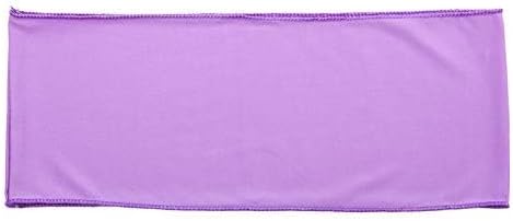 VDS Pack of 25 PCS | Light Purple | Spandex Chair Sashes Bows Without Buckle | Stretch Elastic Banquet Universal Folding Chair Band Tie with for Wedding Party Conference Celebration Event Decoration