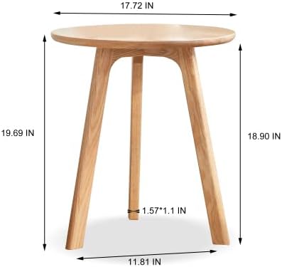 100% Solid Oak Small Side Table - Image 3