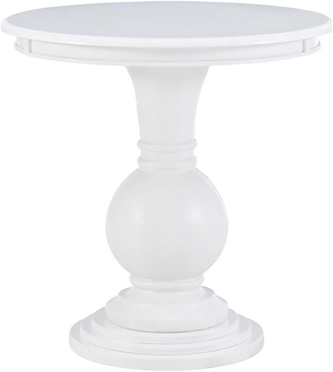 Pemberly Row Round Wood Accent Table, 26 in Height, MDF by PEMBERLYROW