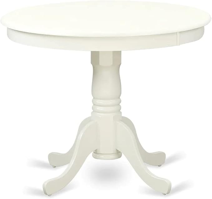 East West Furniture ANVA3-LWH-C 3 Piece Dining Table Set - Image 3