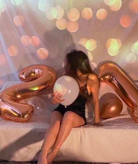 Rose Gold Number 1 Balloon 40 inch, Number 1 Birthday Balloon for Boy Girl, Rose Gold Foil One Balloon for 1st 10 11 12 16 18 Birthday Party, Anniversary Celebration Number Balloons Decorations