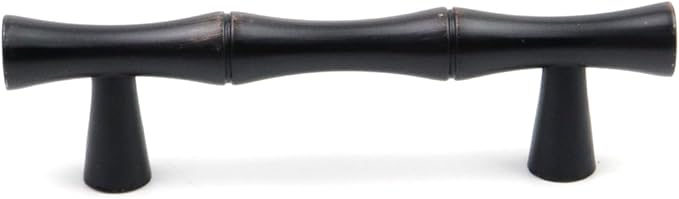2PCS Bamboo Zinc Alloy Cabinet Handles, 2.5 Inch Hole Distance - Image 3