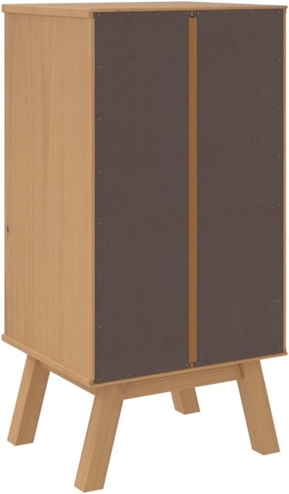 Scandinavian Style Bedside Cabinet in White and Brown - Image 9