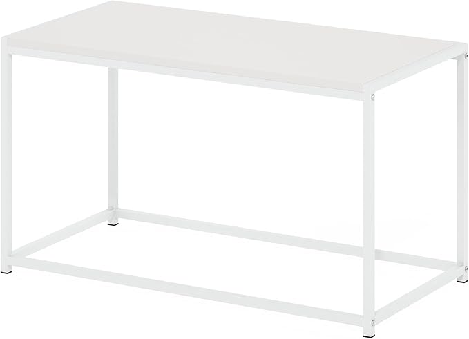 Furinno CAMNUS Coffee Table, Metal Frame Modern Center Table, Rectangular Side - Image 5