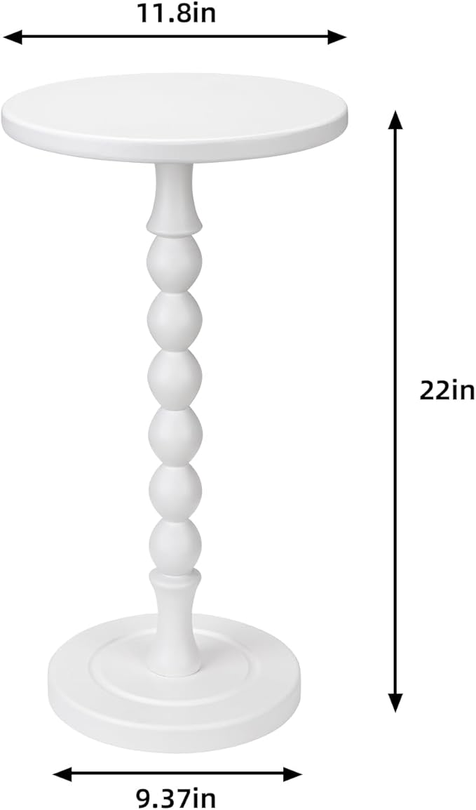 Round Side Table for Small Spaces, Drink Table - Image 3