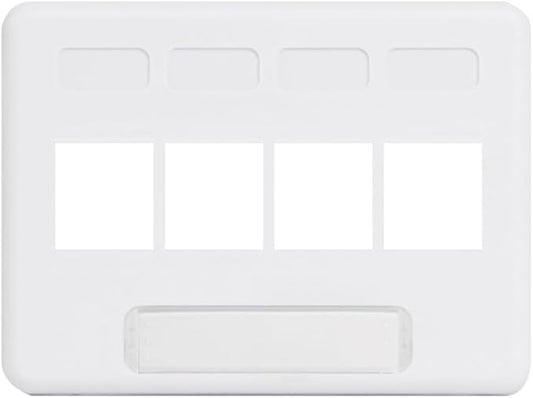 ICC 4-Port Modular Furniture Faceplate by ICC