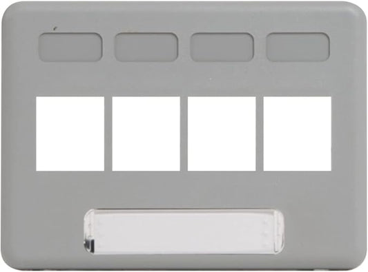 ICC 4-Port Modular Furniture Faceplate by ICC