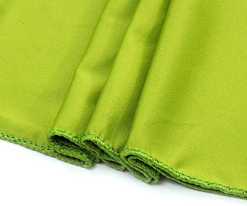 VDS Pack of 300 PCS | Apple Green | Spandex Chair Sashes Bows Without Buckle | Stretch Elastic Banquet Universal Folding Chair Band Tie with for Wedding Party Conference Celebration Event Decoration