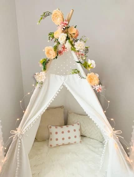 Peony Flower Garland, Rose Flower Swag, 6' Wedding Arch Flowers for Wedding Decor Home Table Runner Mantle Party Decor (Champagne Peony Garland)