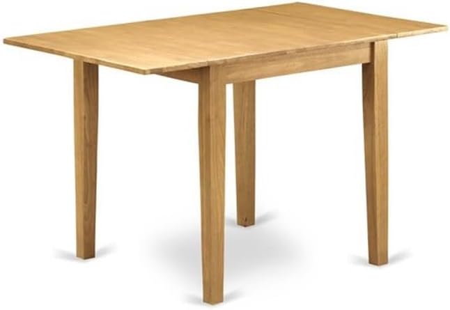 East West Furniture NDVA5-OAK-W 5 Piece Dining Room Furniture Set Includes a - Image 3