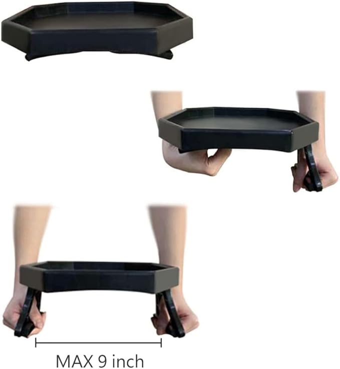 Sofa Arm Clip Table, Armrest Tray Table, Drinks/Remote Control/Snacks Holder … - Image 4