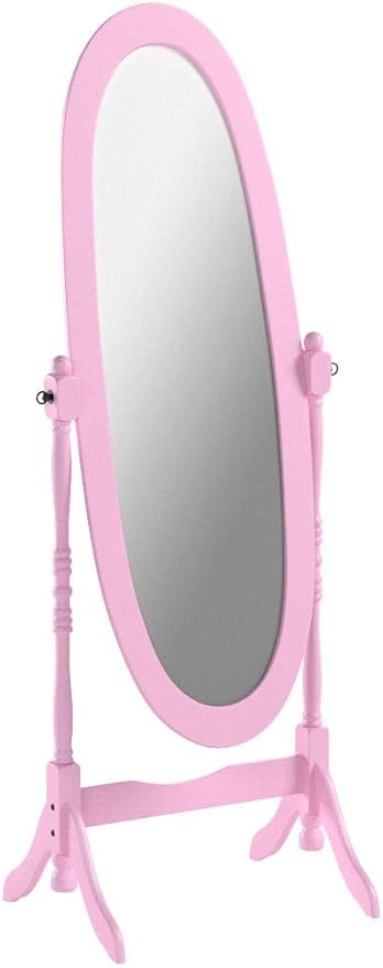 Roundhill Furniture Queen Anna Style Floor Cheval Mirror - Image 6