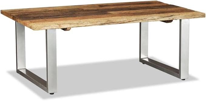 Coffee Table Solid Reclaimed Wood 39.4"x23.6"x15", Side Table, Center Table - Image 5