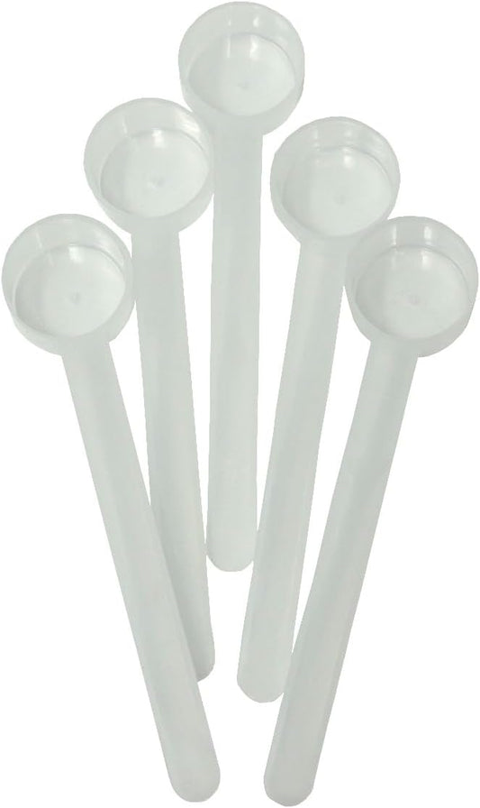 18 mL (18 CC) Long Handle Scoop for Measuring Coffee, Pet Food, Grains, Protein, Spices and Other Dry Goods (Pack of 5)
