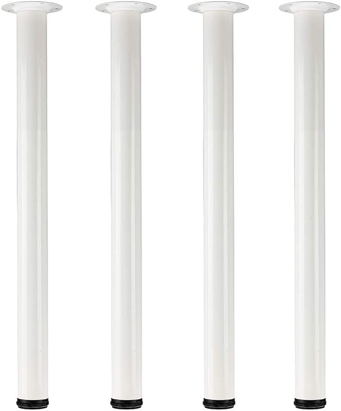 QLLY 27.5 inch / 70cm Adjustable Metal Desk Legs, Heavy Duty Furniture Table by QLLY