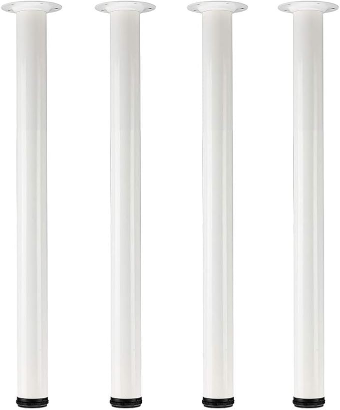 QLLY 28 inch Adjustable Metal Desk Legs, Heavy Duty Furniture Table Legs by QLLY