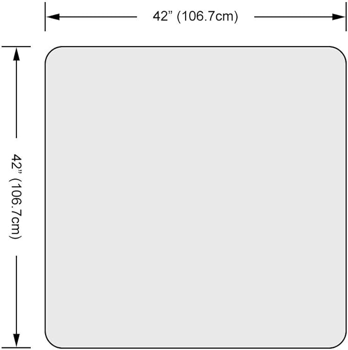 Dulles Glass 42 inch Square Glass Table Top - Image 3