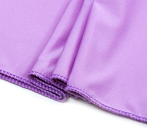 VDS Pack of 25 PCS | Light Purple | Spandex Chair Sashes Bows Without Buckle | Stretch Elastic Banquet Universal Folding Chair Band Tie with for Wedding Party Conference Celebration Event Decoration