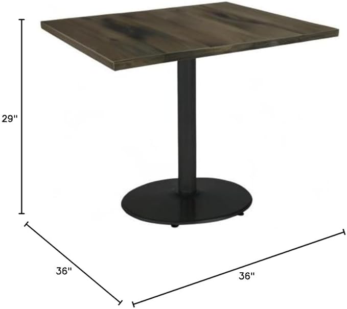 KFI Seating Urban Loft Multipurpose Table 29" x 36" x 36" Barnwood - Image 2
