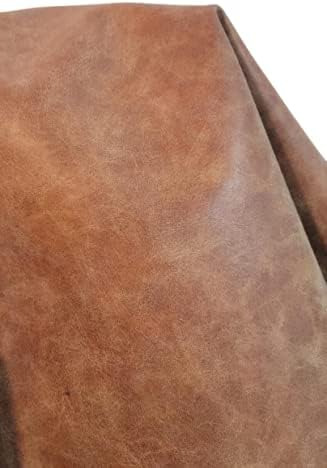 NAT Leathers | Blonde Crazy Horse Soft Faux Vegan Leather PU | 1 Yard Cut by by NATLeathers