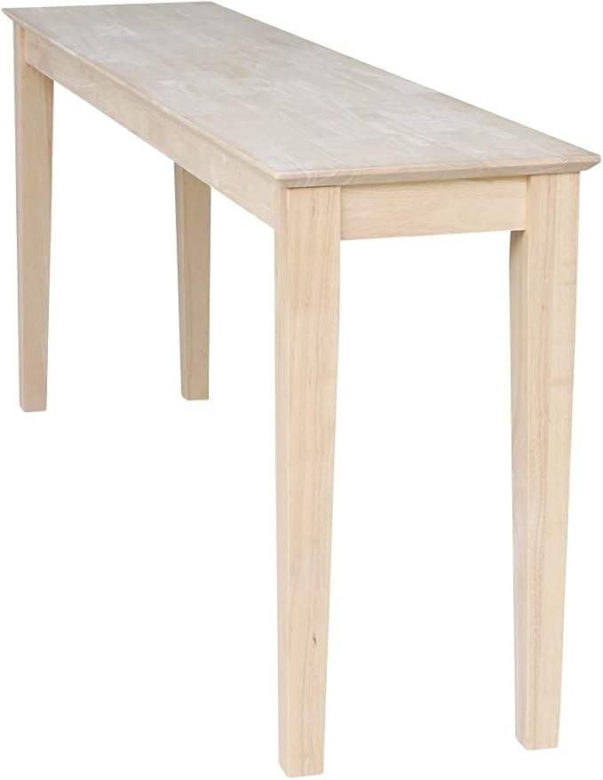 International Concepts Shaker Console Sofa Table, 72-Inch Long, Solid Parawood - Image 8