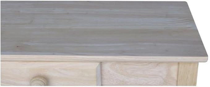 IC International Concepts, Rectangular Hall Table W/Drawer, Solid Real Wood - Image 4