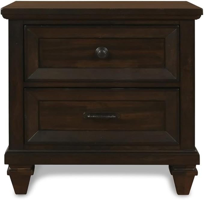 New Classic Furniture Sevilla 6-Piece Wood King Bedroom Set in Walnut - Image 6