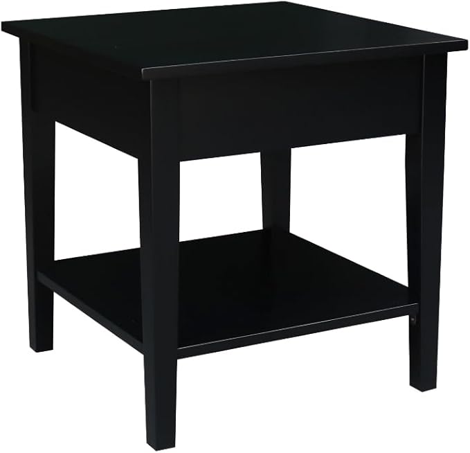 International Concepts Spencer Black Wood End Table by InternationalConcepts