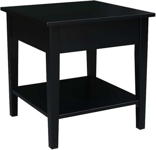 International Concepts Spencer Black Wood End Table by InternationalConcepts