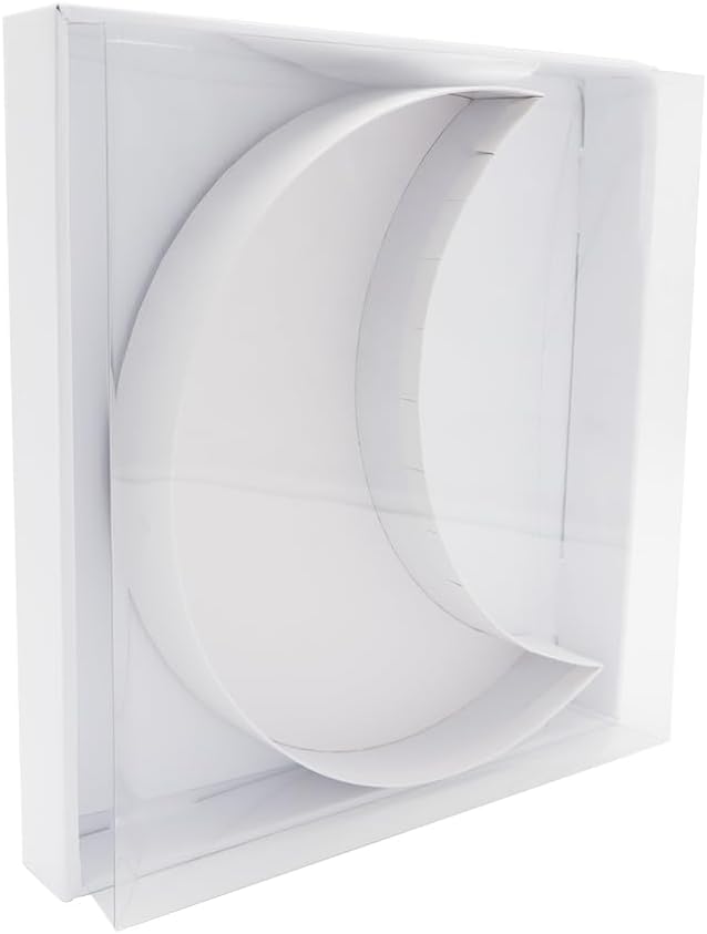 12" Fillable Cardboard Moon EID Charcuterie Gift Cupcake Box With Cover Sweets Packaging (MOON)