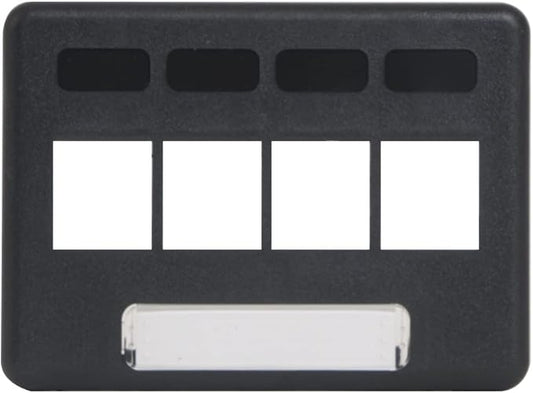 ICC 4-Port Modular Furniture Faceplate by ICC