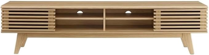 Modway Render Mid-Century Modern Low Profile 70 Inch Media Console TV Stand in - Image 3