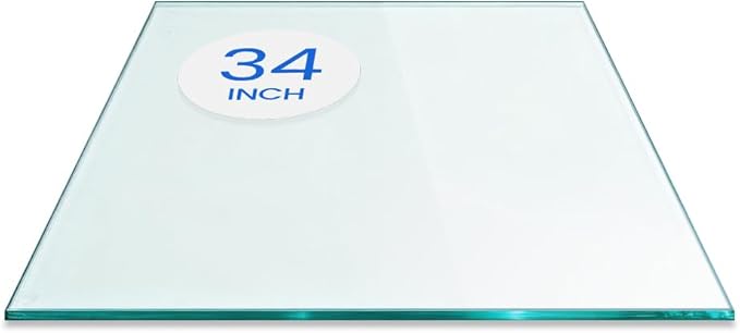 Dulles Glass 34 inch Square Glass Table Top by DullesGlass