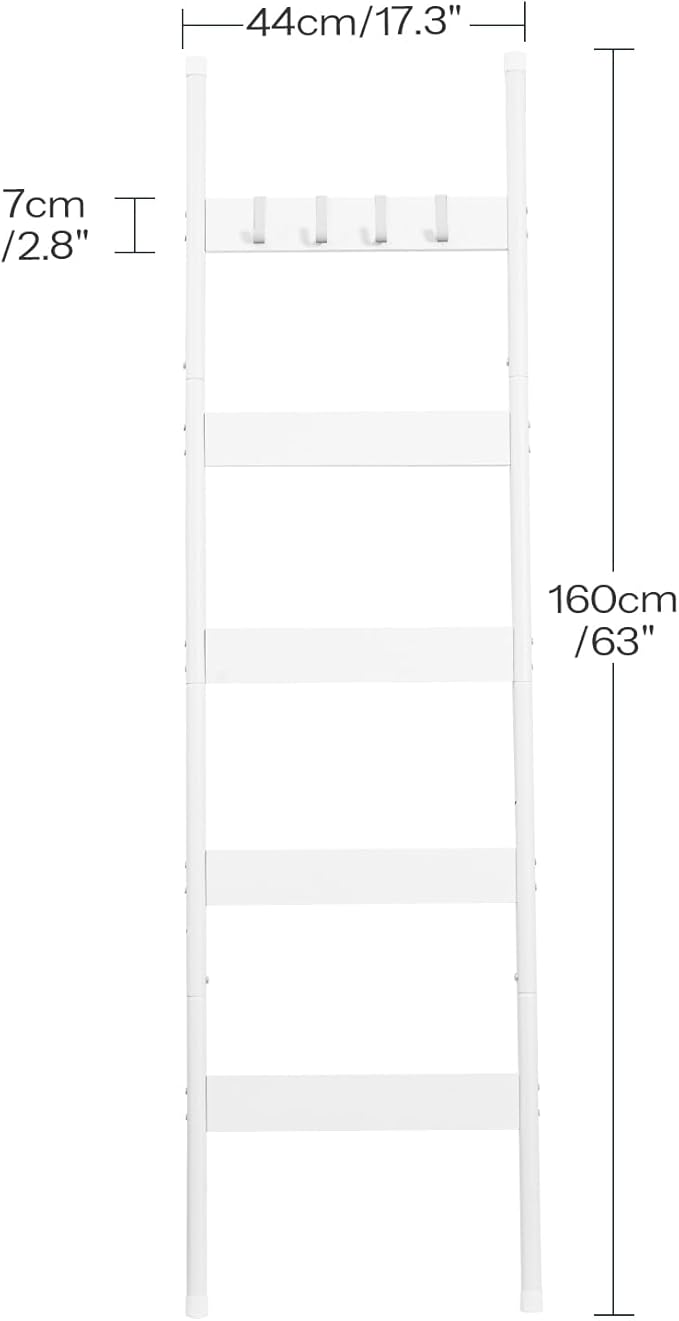 HOOBRO Blanket Ladder, 5-Tier Towel Rack - Image 3