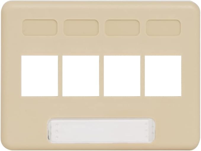 ICC 4-Port Modular Furniture Faceplate by ICC