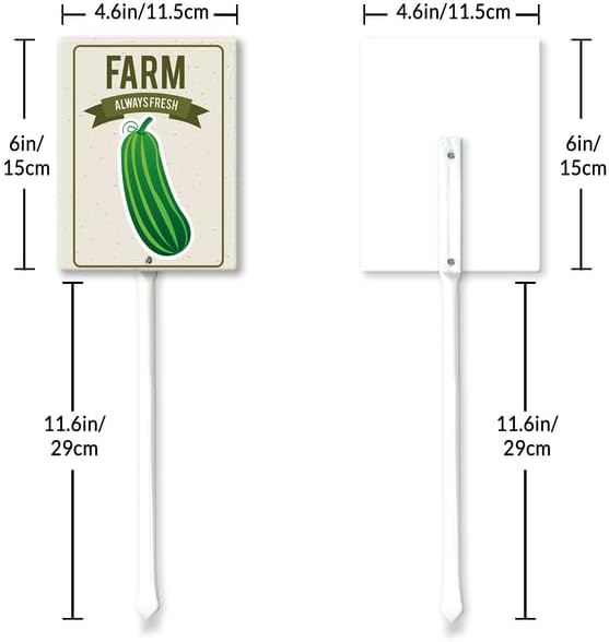 Eveokoki Aluminum Seed & Plant Labels - Plant Markes for Seedlings-Plant Tags for Pots - Garden Signs for Vegetable - Durable Markers for Plants Outdoor Waterproof - Garden Decor for Farmhouse