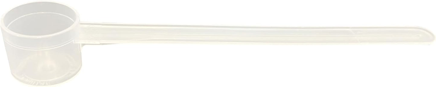 6.5 mL (6.5 CC) Long Handle Scoop for Measuring Coffee, Pet Food, Grains, Protein, Spices and Other Dry Goods (Pack of 10)