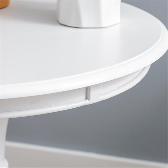 Pemberly Row Round Wood Accent Table, 26 in Height, MDF - Image 5