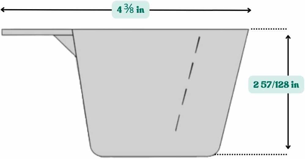 5 Oz. (2/3 Cup | 150 mL) Scoop for Measuring Coffee, Pet Food, Grains, Protein, Spices and Other Dry Goods (Pack of 5)