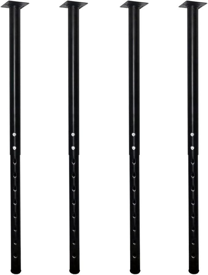 QLLY Adjustable Metal Table Leg, 24-40 inch, Home Office DIY Desk Leg, by QLLY
